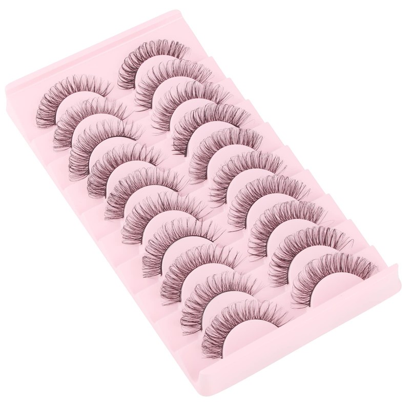 Parriparri Eyelashes Russian Strip Lashes Natural False Eyelashes Wispy Fluffy
