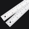 VOANZO 8 inch/200mm Stainless Steel Ruler Protractor Angle Measurement Tool