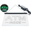 ATM Inside Open Shop Lure Dual Color LED Neon Sign