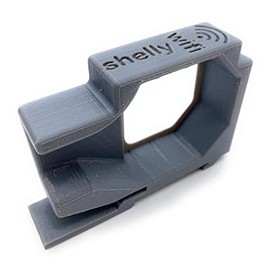 DIN Rail Holder Compatible with Shelly Dimmer 2 Adapter Holder for 35 DIN Rail Fuse Box / Distribution Cabinet Grey