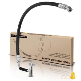 A-Premium Power Steering Pressure Hose Line Assembly Compatible with Nissan Titan 2004-2012, Armada 2005-2010, Pathfinder Armada & Infiniti QX56, 5.6L with Bushing & Washer, Pump to Rack/Gear
