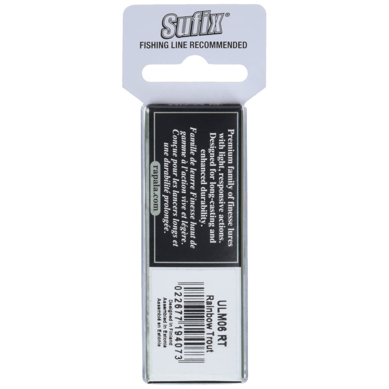 Rapala Ultra Light Minnow 06 Fishing lure, 2.5-Inch, Rainbow Trout