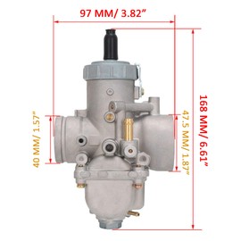 Motorcarb, Carburetor Carb with Intake Manifold Boot for Polaris Xplorer 250 (00 02)300 (96 99)400 (99 02)400L (94 98) 4x4, Xpress 300 (96 99)400 (96 97) ATV Carb (For 4 Stroke Only)