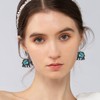 unixmoment Bohemian Vintage Silver Elephant Shell Dangle Drop Earrings Creative