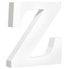 MDF Letter Z, FSC 100%, White, 9.7 x 2 x