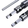 Bestgel 2pcs Tapered Reamer, Straight Flute T Shape Hand Tapered