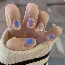 24 Pcs Cute Animal Pattern, Removable Nail Tip, Bear, Heart Pattern, Pink, For Receptions, Parties, After Parties, Entrance Ceremonies, Graduation Ceremonies, Kindergarten Entrance Ceremonies, Adult