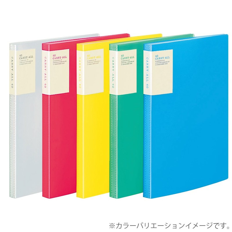 Kokuyo A4 Carry-All Clear Book, Fixed Back Pocket