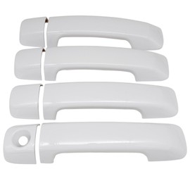 Priprilod Door Handle Covers White Compatible with Toyota Tundra CrewMax Sequoia 040 2007 2008 2009 2010 2011 2012 2013 2014 2015 2016 2017 2018 2019 2020 2021 2022