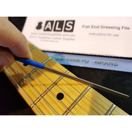 ALS Guitar Fret End Dressing File & Instructions - File by Uo-Chikyu Hiroshima Japan - Instructions by Australian Luthier Supplies