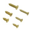BGTXINGI 1200pcs 6 Kinds M2 M2.5 Gold-Plate Carbon Steel Flat