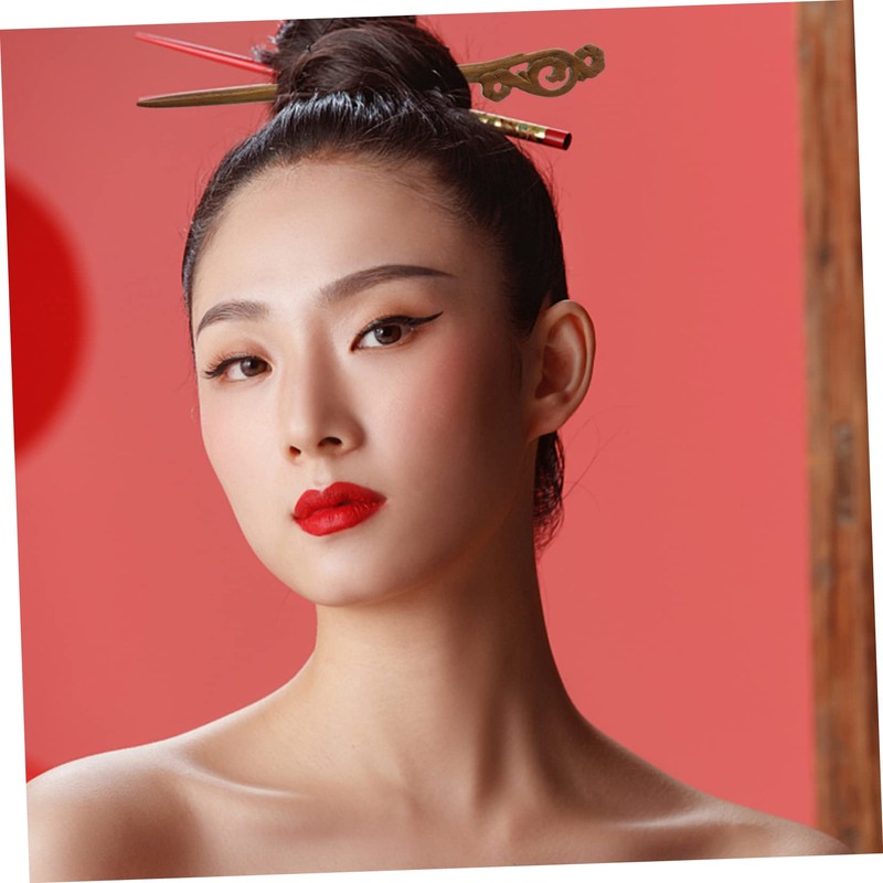 PACKOVE Elegant Decorative Hair Pins for Women Hair Stick Accessory