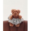 IERLOR IERRELLOR Colombd'Or (W) Pleated Hair Scrunchie Silver + Teddy Bear Keyring SET HL1H66121SVXXX