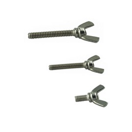 Wing Screws M6 x 25 mm (Pack of 10) Stainless Steel VA A2 V2A Wing Screws Rust-Proof American Shape Similar to DIN 316 | AGBERG