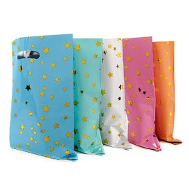 CUHZA Pack of 50 Gift Bags, Birthday Bags, Children's Birthday Party Favours, Cookie Party Bags, Party Bags, Children's Birthday Goodie Bag, Children's Birthday Party