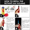 Torch Lighter,Lighters Refillable Butane Fuel Pen Torch Lighters Jet Flame