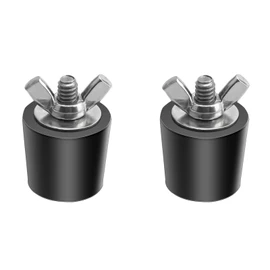 1 Inch Rubber Pool Plug with Stainless Steel Screws for Inground Swimming Pool - Antifreeze Plug, Pipeline, Return, Drain (2 Pieces)