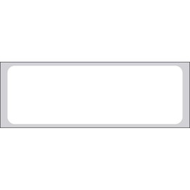 PDC ADLR-13 Removable Label Paper, Smudgeproof Litho Paperstock, 1" Core, 3" Length, 1" Width, White, Pack of 1000