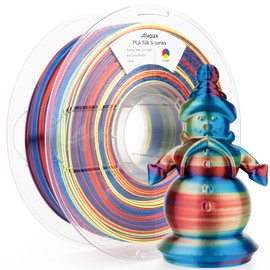 AMOLEN Silk PLA 3D Printer Filament, Shiny Multicolor Rainbow Twilight PLA Filament 1.75mm, Fast Color Change PLA 3D Printing Filament for Most FDM 3D Printer, 1kg (2.2lbs)