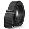 SKiporty Mens Belt Leather with Automatic Buckle Adjustable Ratchet Belts