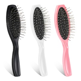 3 Pcs Doll Wig Hair Brushes Wig Brush Metal Hair Brush Portable Comb Hairs Brushes Professional Wigs Hairs Combs for Women