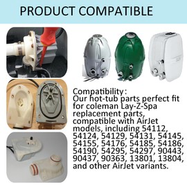 Bamkyait Hot Tub Water Pump P4071 58113 E02 Repair Kit fits Coleman Lay-Z-Spa w/Impeller & Shafts