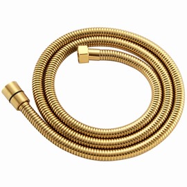 APLusee Titanium Gold Shower Hose, 59-Inch Extra Long Handheld Shower Head Hose Replacement