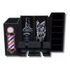 Vintage Porta Maquinas De Madera Negro Para Herramientas Barber Ch