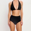 Modibodi Swimwear Hi Waist Bikini Brief - Light, Black /
