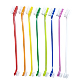 JUWANTU Dog Toothbrush Set of 8 – Dual Headed Dental Hygiene Brushes for Small to Large Dogs, Easy Teeth Cleaning & Dental Care,Dog Tooth Brushes for Small to Large Dogs, Cats, and Most Pets
