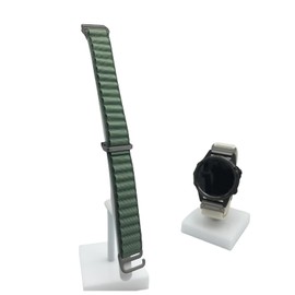 Premium Nylon Strap 22mm for Garmin Forerunner 945, Fenix 5, 6, 7 Smartwatch - Alpine Loop (GS22, Black Buckle)