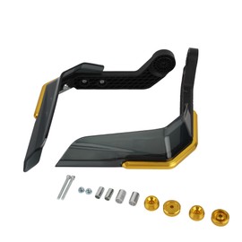 PowerMotor Dirt Bike Handguards,7/8 inch Universal Aluminum Alloy Motorcycle Handlebar Brake Protector for Dirt Pit Bike MX Off Road Motocross Supermoto Racing ATV Quad(Gold)