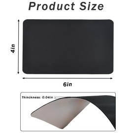 Hapforever 4PCS Shoe Sole Protector, Self-Adhesive Shoe Bottom Protector Sole Guard Silicone Anti Slip Shoe Grips Pads for High Heels(6.0"×4.0", Black)