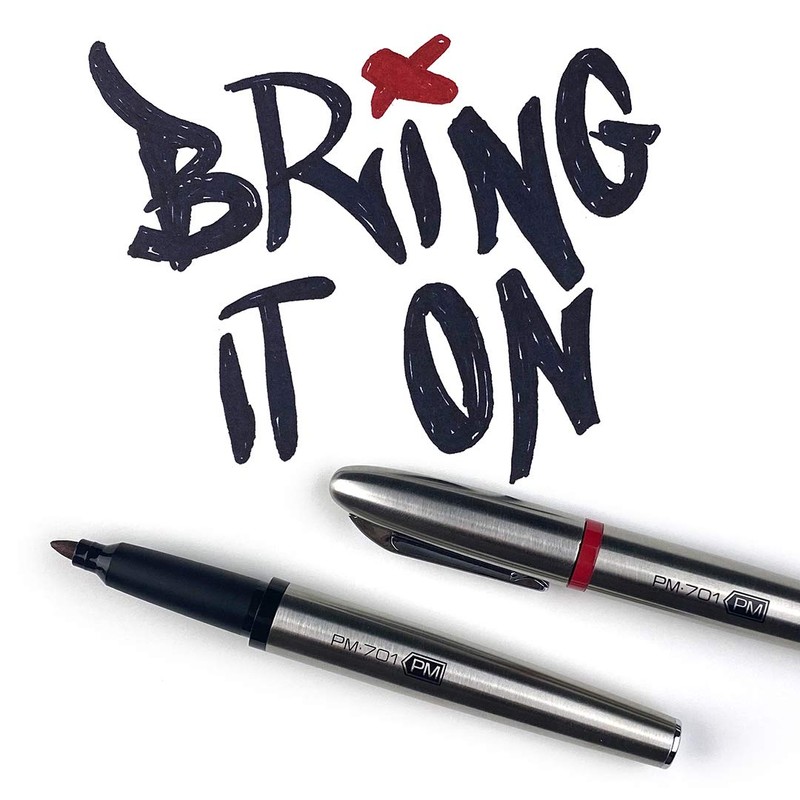 Zebra Pen PM-701 Stainless Steel Permanent Marker Refill, Fine Bullet