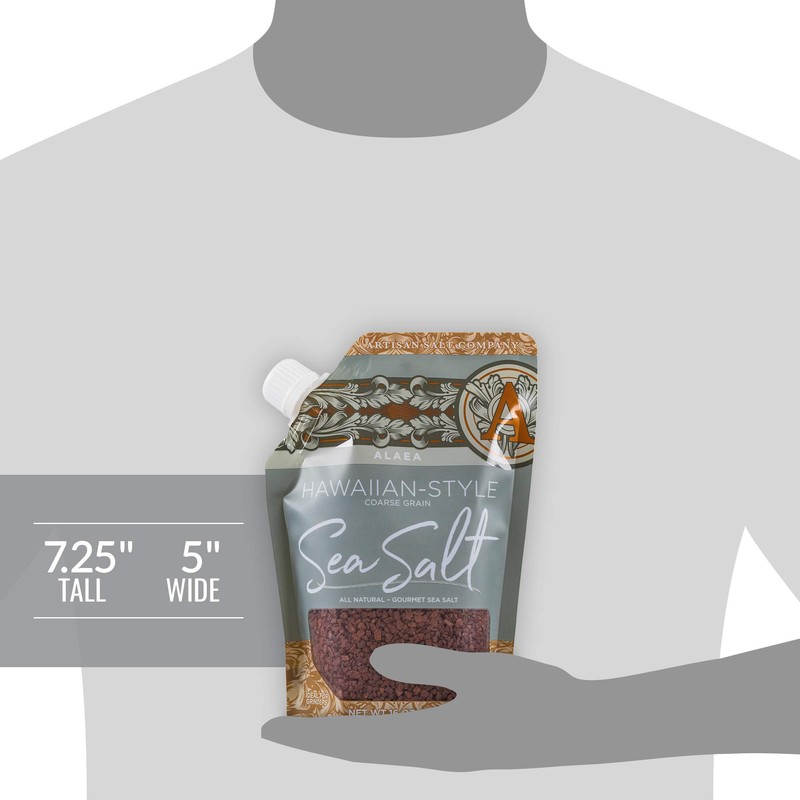 SALTWORKS Artisan Salt Company Alaea Red Hawaiian-style Sea Salt, Coarse