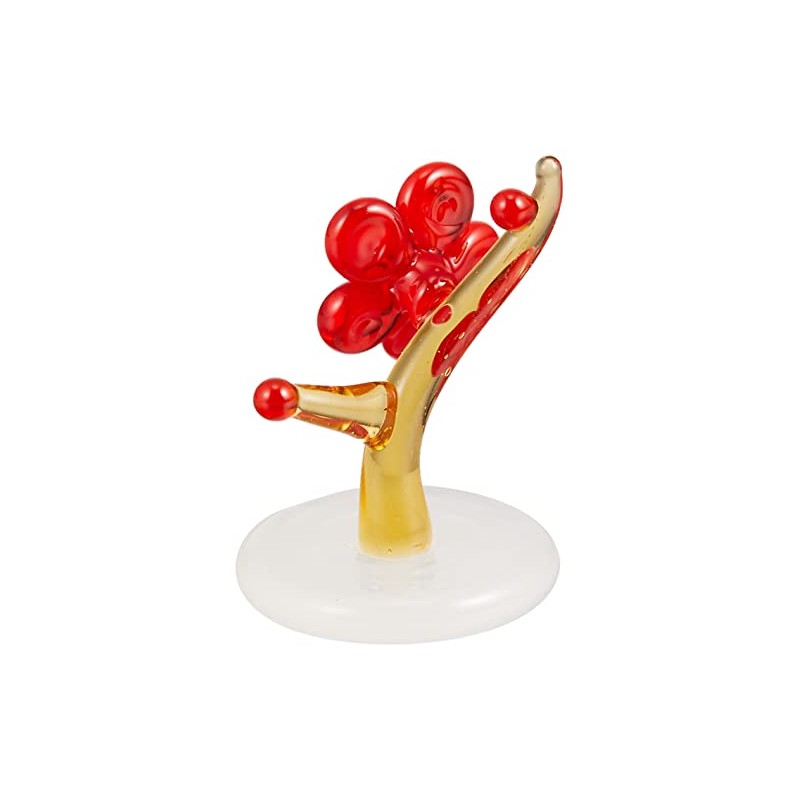 Cute Handmade Glasswork Plum Stand Red CYK395