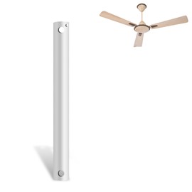 24 inch Ceiling Fan Downrod with Extension Cord,2 FT Downrod for Ceiling Fan,1 inch Outside Diameter,Ceiling Boom Suitable for a Wide Range of Fans (White,Not Threaded)