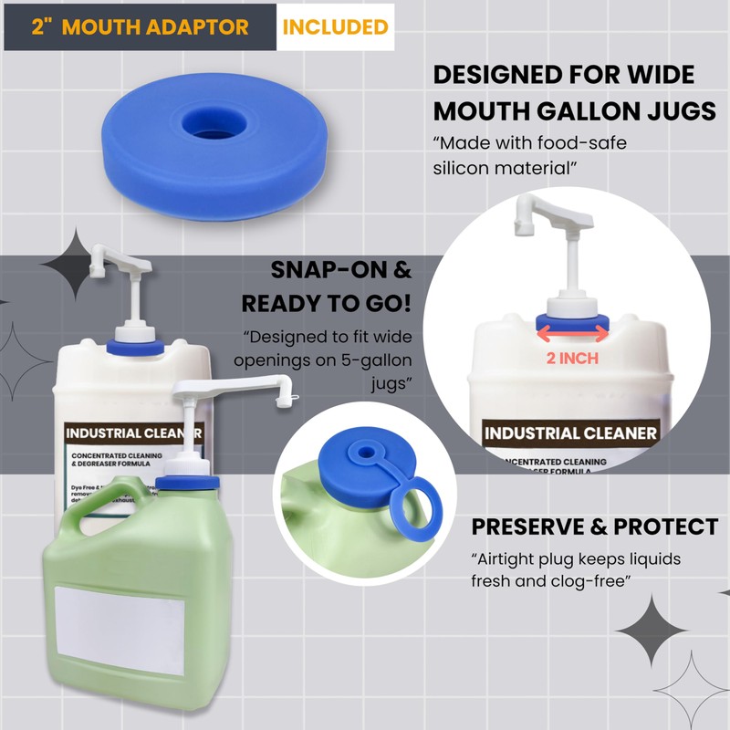 Pump for Gallon Jug & 5 Gallon Bucket, Leakproof Heavy