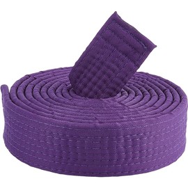 CREATCABIN Purple Brazilian Jiu Jitsu Belts Polyester Martial Arts Belt Judo Karate TKD Aikido Uniform Ranking Belt Long Soft Universal Fit Belts for Taekwondo Hapkido Sports Training Equipment 9.18ft