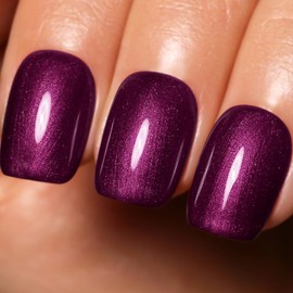Firedeep Purple Gel Nail Polish 16ML Pearl Purple Gel Polish Spring Summer UV/LED Soak Off Gel Polish