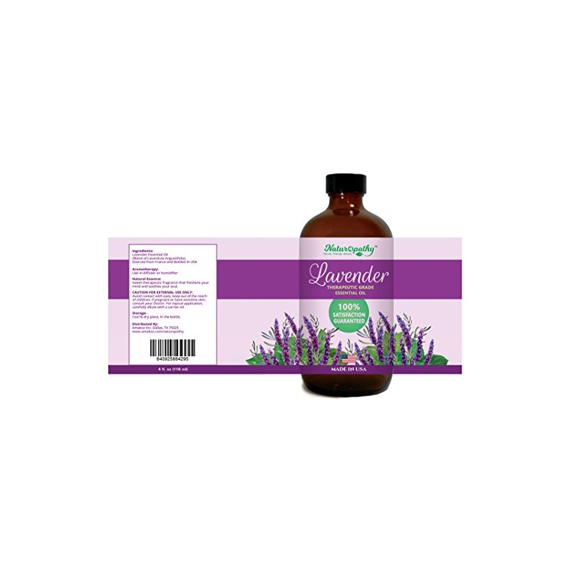 Naturopathy Lavender Essential Oil, 100% Natural Therapeutic Grade, Premium Quality
