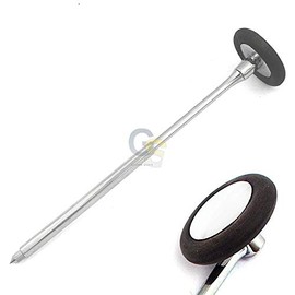 G.S BABINSKI NEUROLOGICAL Reflex Hammer with Built-in Brush for CUTANEOUS and Superficial RESPONSES - Black