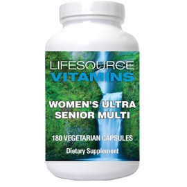LifeSource Vitamins Woman's Senior Multi - Developed Specifically for Women Over 50-180 Capsules- 60 Day Supply