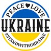 CafePress Peace Love Ukraine Greeting Cards Folded Greeting Card Matte