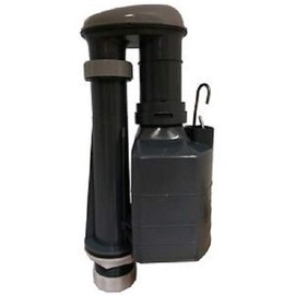 Wirquin Metro Rapid 3 Part D Shape Lever Flush Syphon 7.5 inch DSD7125, Grey/White, 7.5/2.25-Inch