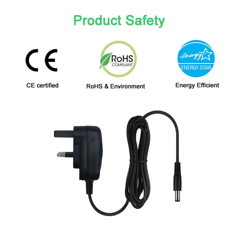 myVolts 18V power supply adaptor compatible with/replacement for Black and