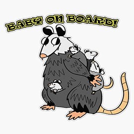 Baby On Board! Waterproof Vinyl Window Bumper Sticker Decal 5"