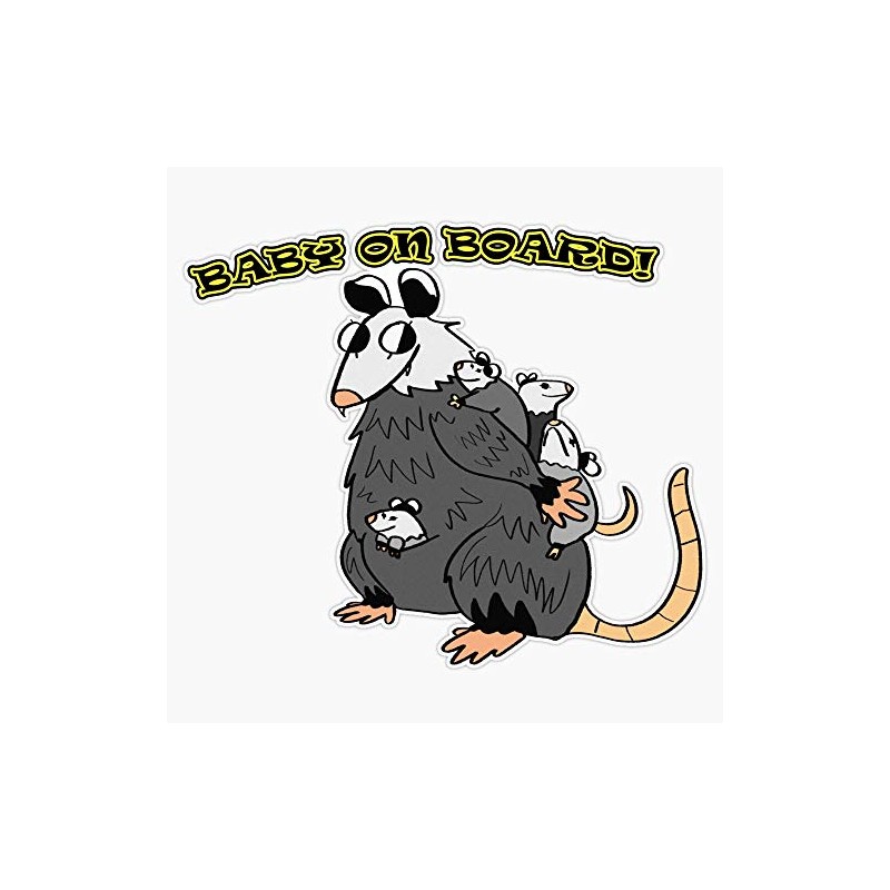 Baby On Board! Waterproof Vinyl Window Bumper Sticker Decal 5"