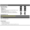 Front Strut and Coil Spring Assembly 2 Piece Kit -