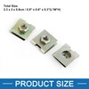 A ABSOPRO Spring Metal Plate U Shape Clips Speed Nuts